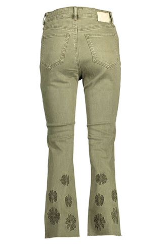 Jeans y pantalones de algodón verde