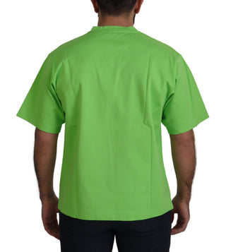 Grünes Baumwoll-DG CHANNEL Top T-Shirt