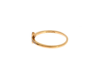 Gold 925er Silberring