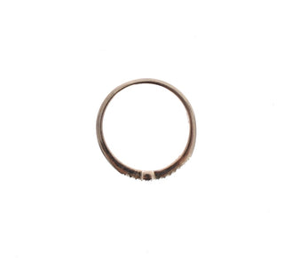 Anillo de cruz de CZ de plata 925