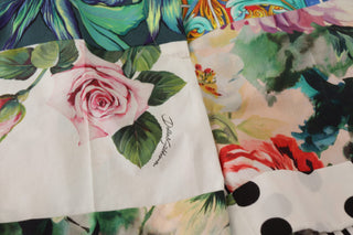 Mehrfarbige High Waist Hot Pants Shorts