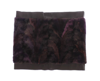Lila MINK Pelz Schal Foulard Halstuch
