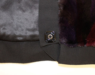 Lila MINK Pelz Schal Foulard Halstuch