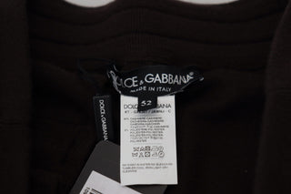 Braune Kaschmirhose mit Kordelzug