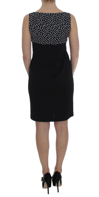 Conjunto de vestido y suéter negro de corte ajustado