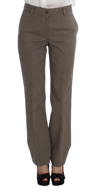 Traje de lana y algodón beige