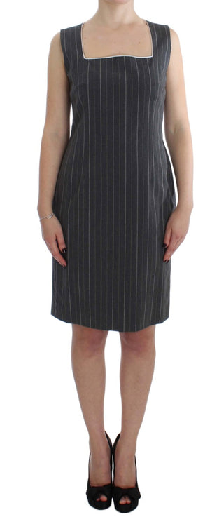 Conjunto de vestido de corte ajustado gris y blazer