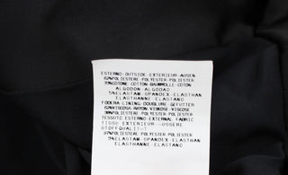 Schwarzer elastischer einreihiger Blazer