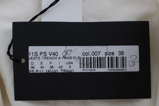 Weißer Trenchcoat