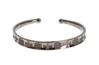 Graues Rhodium 925er Silber Armreif