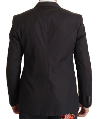 Blazer TAORMINA negro de un solo botón
