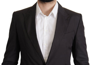 Blazer TAORMINA negro de un solo botón