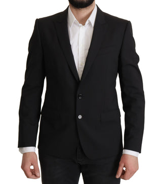Blazer MARTINI negro chaqueta de un solo botón