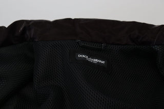 Bordeaux Nylon Collared Men Coat Jacket