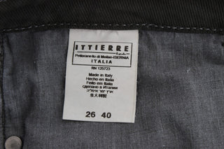 Jeans de mezcla de algodón verde de corte ajustado