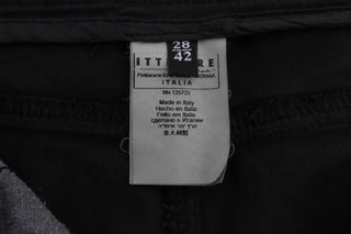 Schwarze Capri-Jeans aus Baumwolle