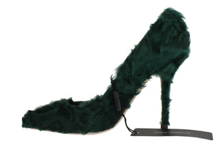Zapatos de piel de cordero Xiangao verdes