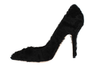 Zapatos de piel de cordero Xiangao negros