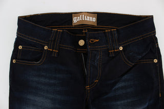 Blue Jeans aus gewaschener Baumwolle im Slim Fit