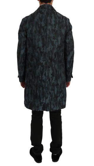 Blauer Camouflage Trench Trench
