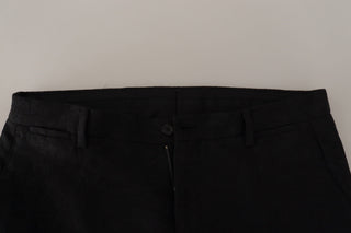 Schwarzer Polyester-Zweiteiler, festlicher Anzug „MARTINI“