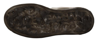 Weiße Leder-Sneaker für Damen mit Logo Portofino