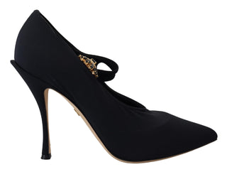 Schwarze Socken Stretch Crystal Pumps
