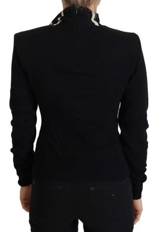 Schwarzer Kaschmir-Rollkragenpullover