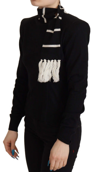 Schwarzer Kaschmir-Rollkragenpullover