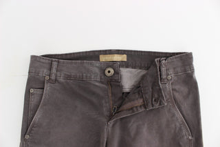 Graue Slim Jeans Denim Hose Skinny Leg Stretch