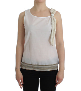 Weißes Top Bluse Tanktop Ärmellos