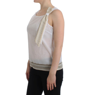 Weißes Top Bluse Tanktop Ärmellos
