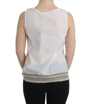 Weißes Top Bluse Tanktop Ärmellos