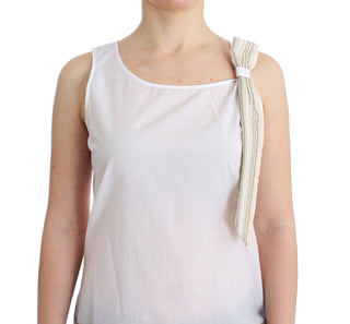 Weißes Top Bluse Tanktop Ärmellos