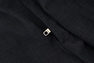 Graue karierte Stretch-Cargohose