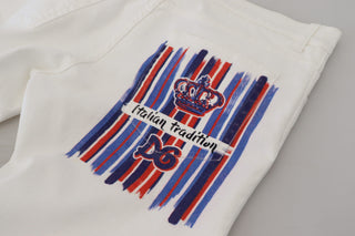 White Slim Skinny Stretch Cotton Denim Jeans