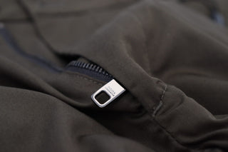 Grüne Chinos Baumwolle Freizeit-Shorts