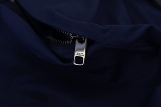 Blaue Chino-Shorts aus Baumwoll-Stretch