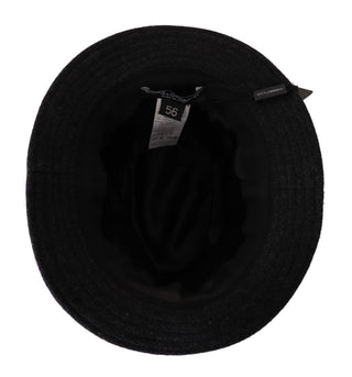 Gray Virgin Wool Logo Fedora Trilby Cappello Hat