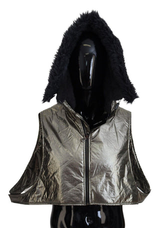 Silberner Pelz-Ganzkopf-Wickel Herren Capello Nylon-Hut