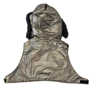 Silberner Pelz-Ganzkopf-Wickel Herren Capello Nylon-Hut