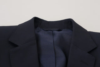 Dunkelblauer, einreihiger Wollblazer von MARTINI