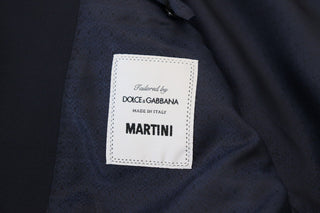 Dunkelblauer, einreihiger Wollblazer von MARTINI