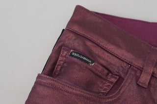 Magenta Baumwolle Herren Freizeit-Träger-Jeans