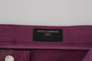 Magenta Baumwolle Herren Freizeit-Träger-Jeans