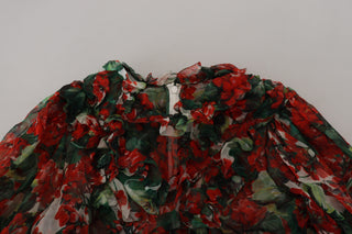 Multicolor Geranium A-line Knee Length Dress