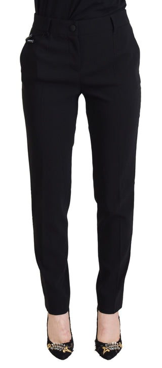 Schwarze High-Waist Damenhose