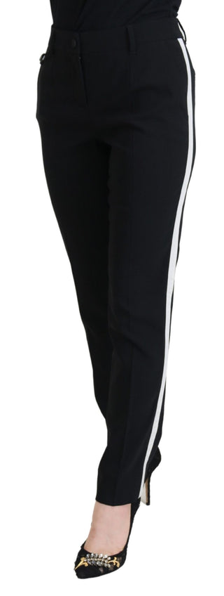Schwarze High-Waist Damenhose