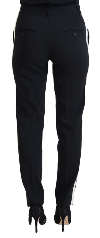 Schwarze High-Waist Damenhose