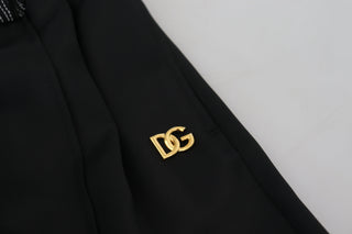 Schwarze Hose aus Baumwolle in geradem Schnitt